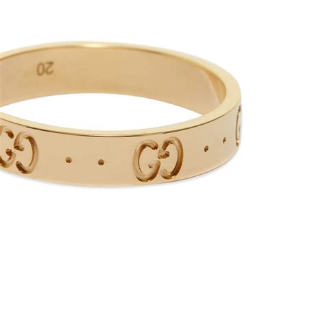 gucci icon thin band with stud in yellow gold|Icon Thin Band In Yellow Gold .